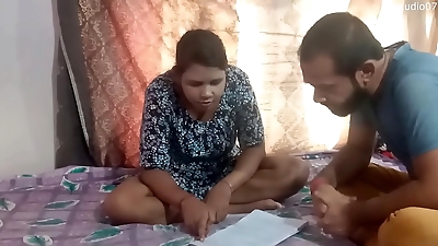 Indian Home tutor fucking sexy teen student at home&comma; enjoy with clear audio
