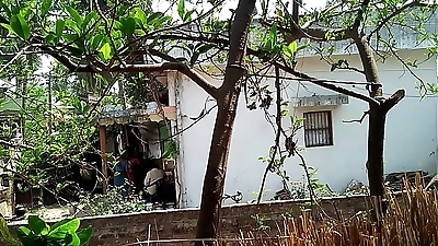 sister touching in brother