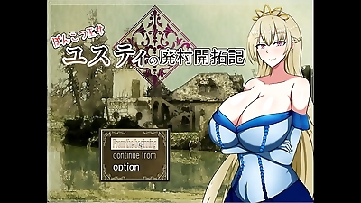 Abandoned village reclamation of Princess Ponkotsu Justy &lbrack;PornPlay Hentai game&rsqb; Ep&period;1 Lazy princess with giant breasts
